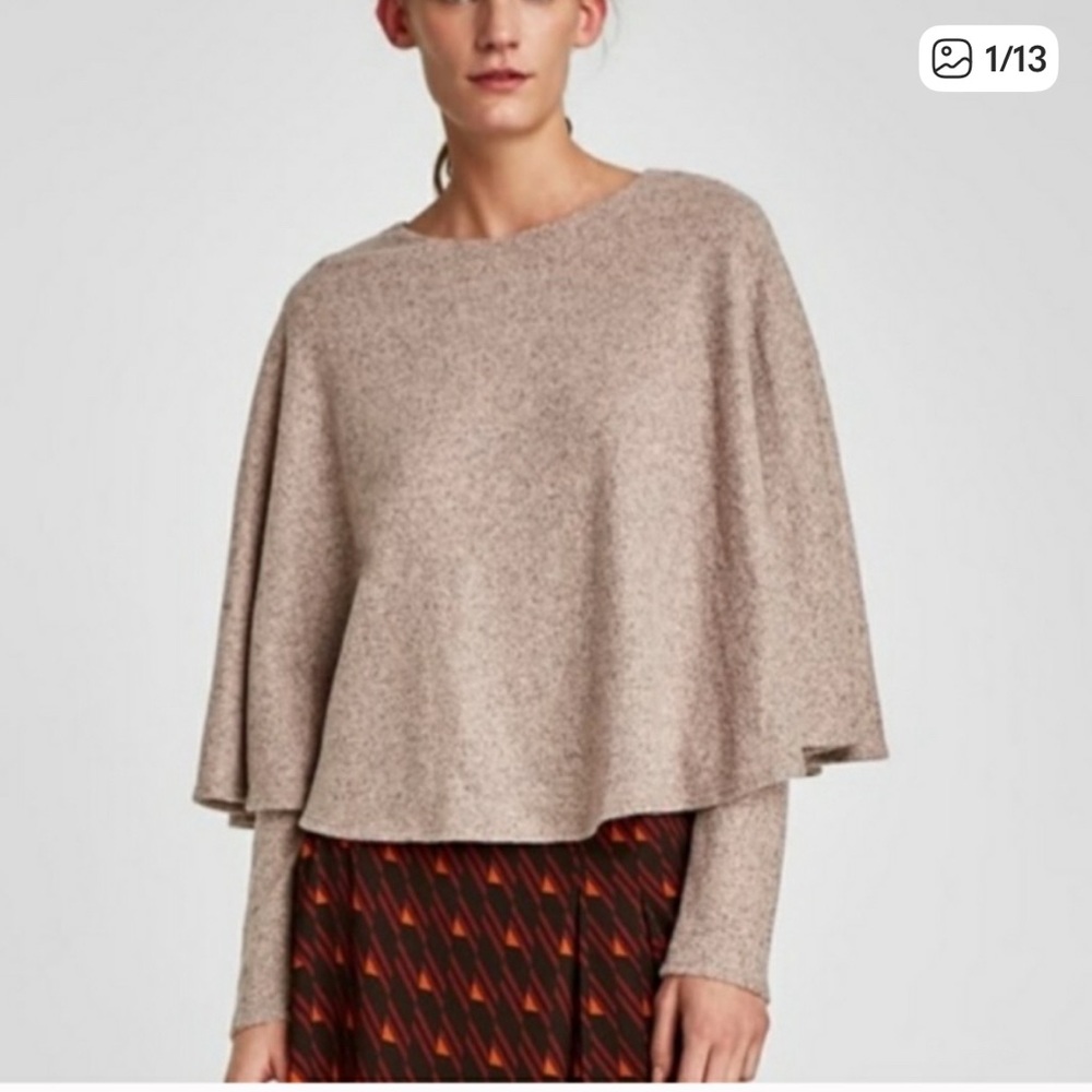 Zara cape sweater size small